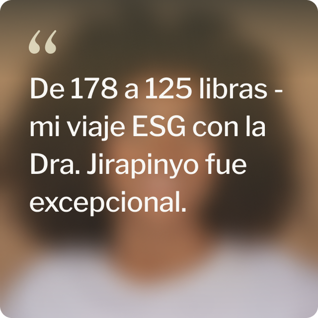 Cita de Glorimar, un paciente que aprieta el estómago ESG